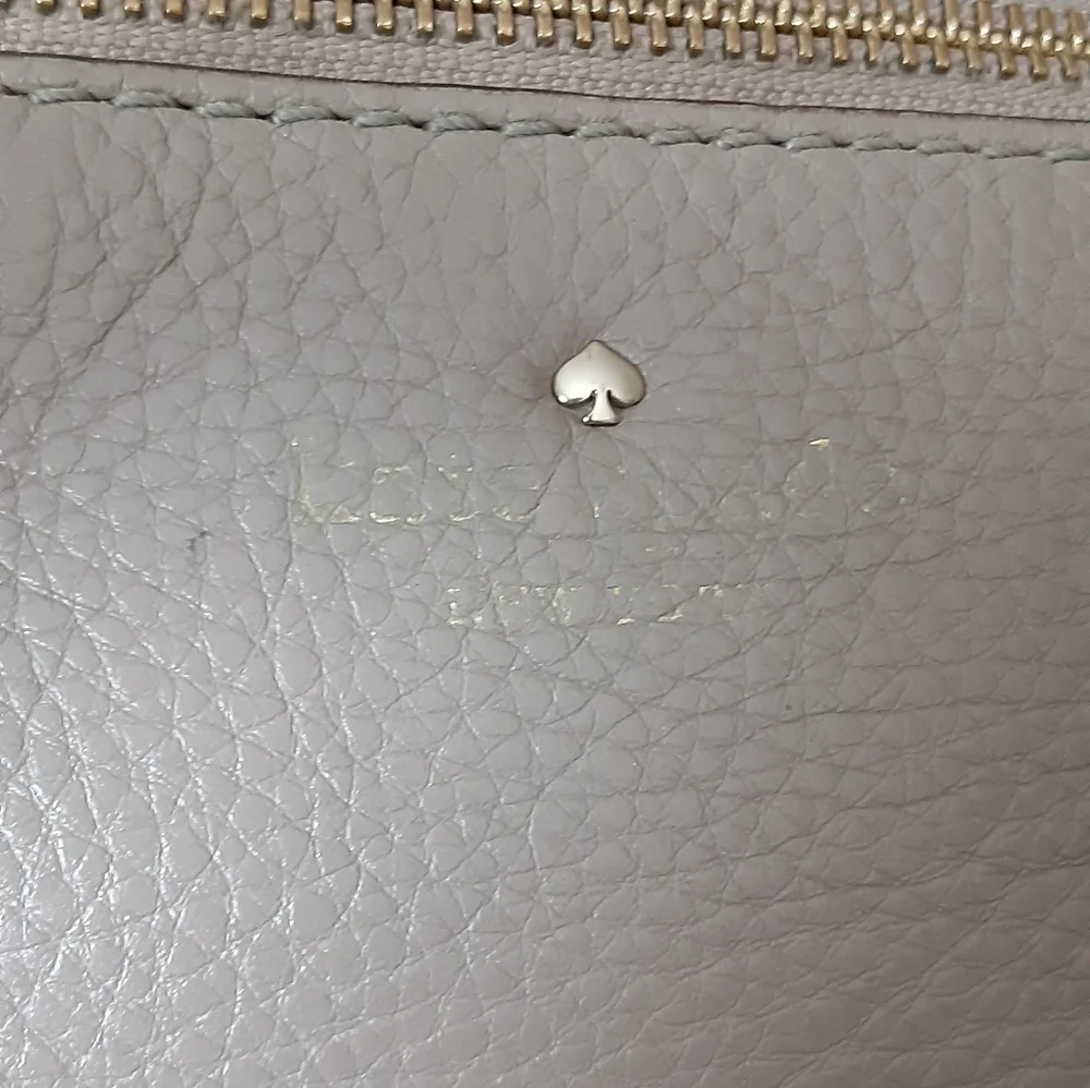 Kate Spade Taupe Leather satchel Bag